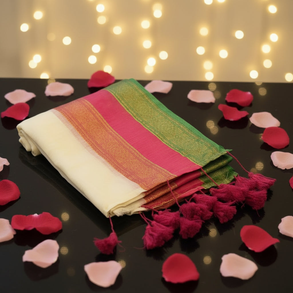 Vayu - White Handwoven Timeless Beauty